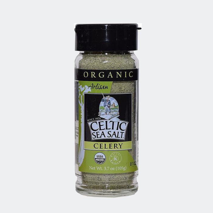 Celtic Sea Salt Organic Celery Seasoned Salt, 3.7oz(105g)