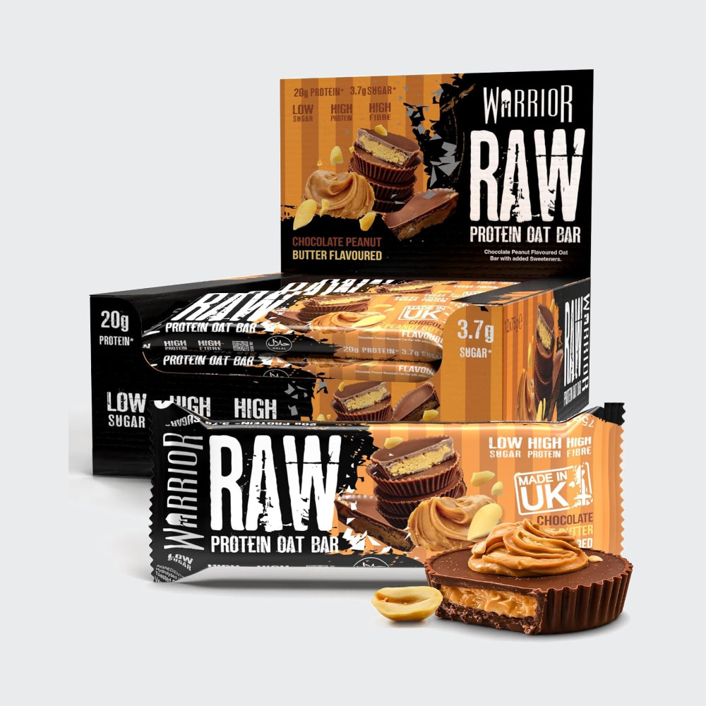 Warrior RAW Protein Oat Bar 75g - Pack of 12