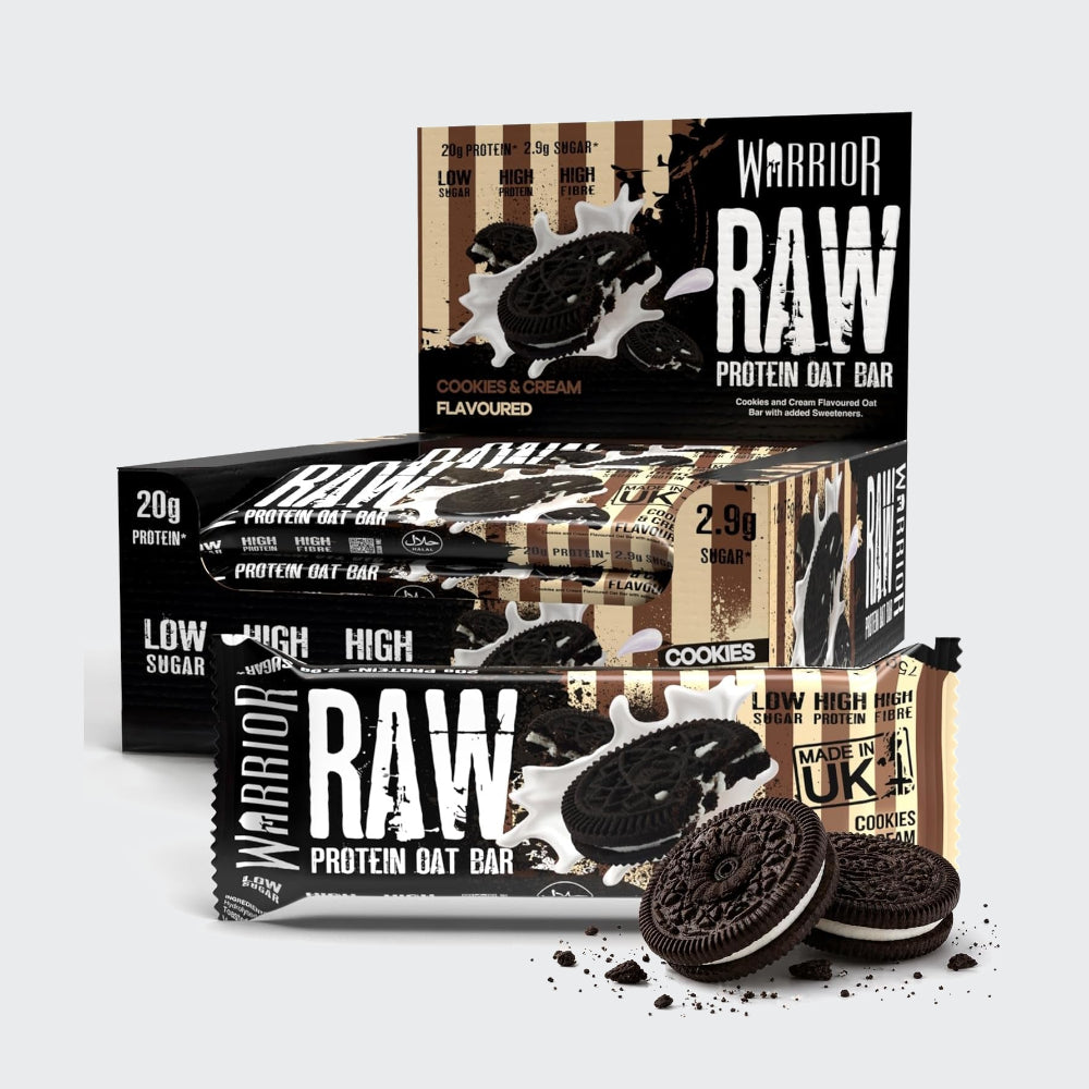 Warrior RAW Protein Oat Bar 75g - Pack of 12