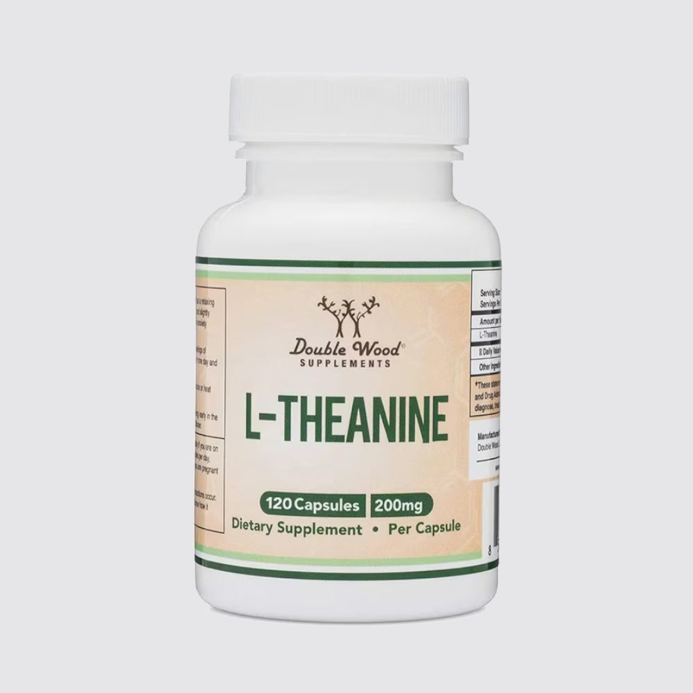 Double Wood Supplements L-Theanine 200mg - 120 Capsules
