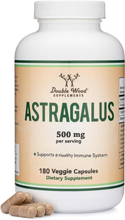 Double Wood Supplements Astragalus 1000mg - 180 Capsules - Clearance Sale