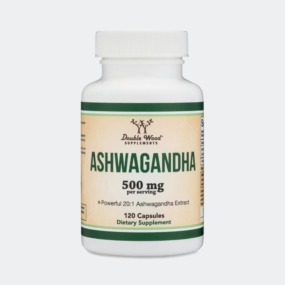 Double Wood Supplements Ashwagandha 500mg - 120 Capsules