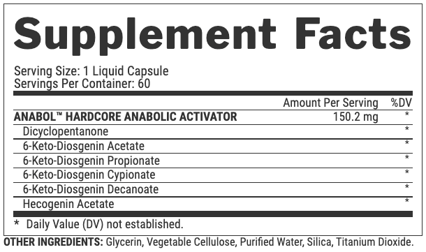 Nutrex Research Anabol Hardcore 60 Capsule