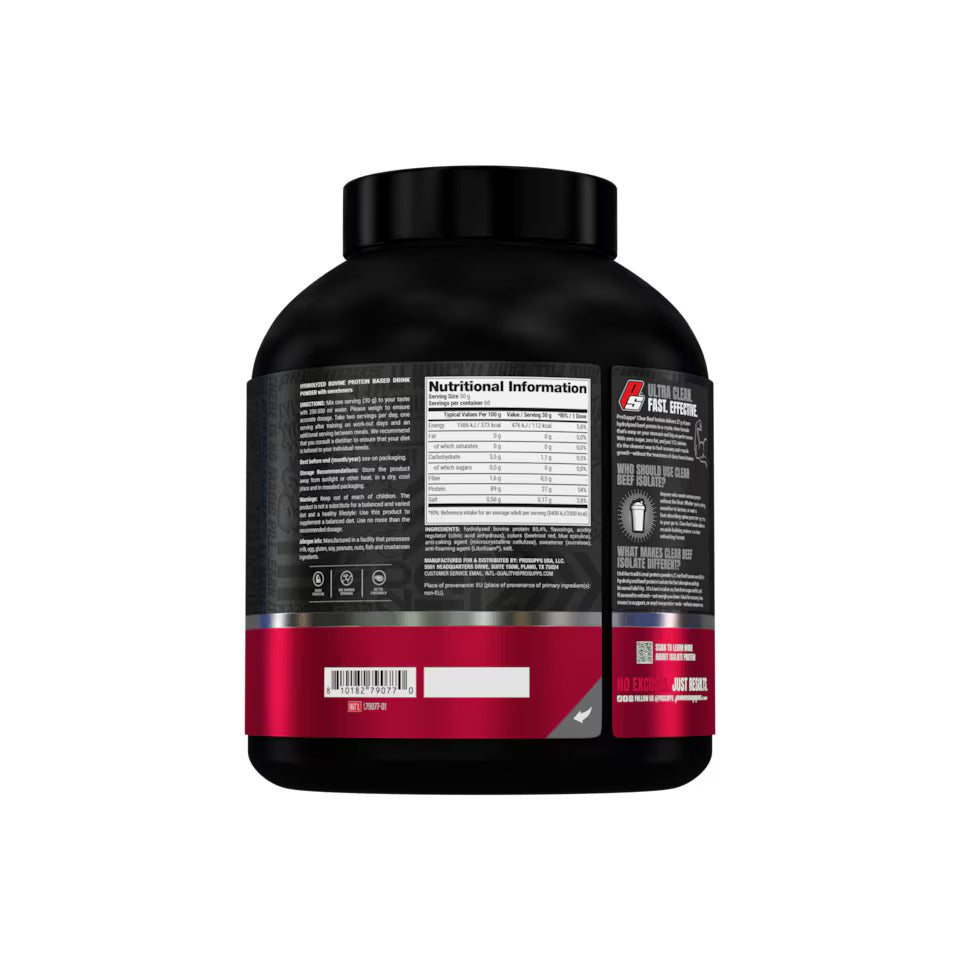 Prosupps Beef Protein Isolate 4lb - Supports strength, performance, and post-workout recovery