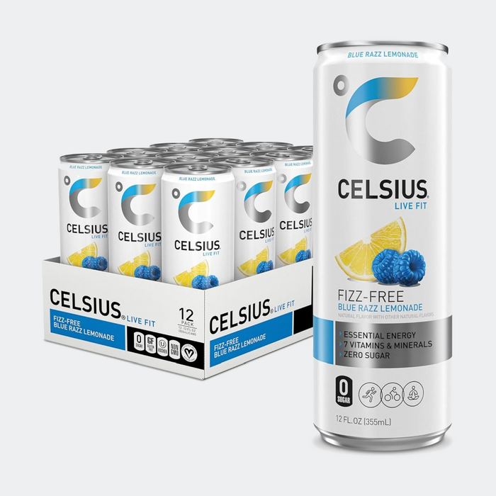 CELSIUS Fitness Drink 12oz Slim Can 12 Pack, Zero Sugar for Men & Women