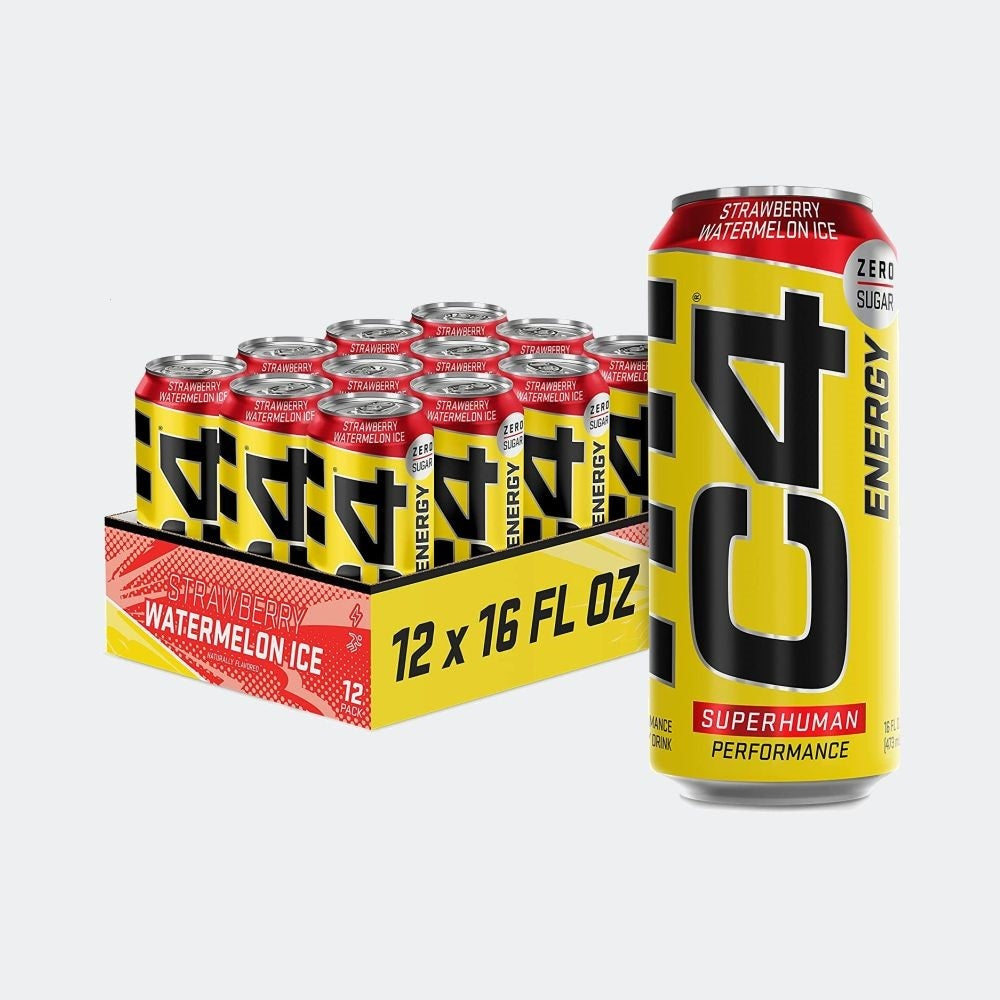 Cellucor C4 Carbonated Zero Sugar Pre Workout Energy Drink 16 Fl oz - Pack of 12