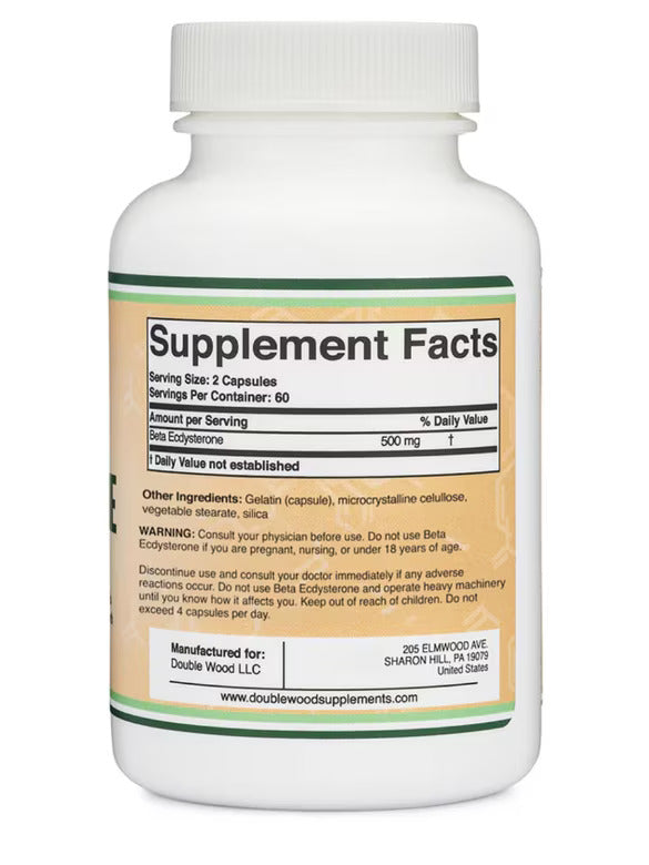Double Wood Supplements Beta Ecdysterone 500mg
