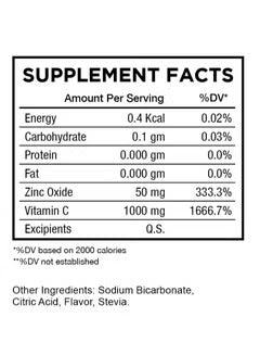 HC Nutrition Vitamin C + Zinc 1000mg, Orange, 20 Tablets