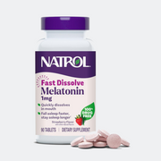 Natrol Fast Dissolve Melatonin 1mg, Strawberry - 90 Tablets