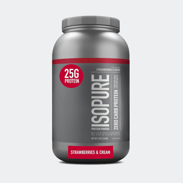 Isopure Zero Carb Protein Powder, 25g Of Protein From 100% Whey Protein Isolate