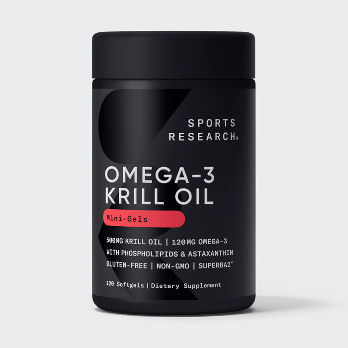 Sports Research Antarctic Krill Oil 1000mg Softgels Omega 3 EPA & DHA