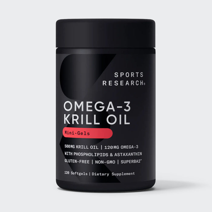 Sports Research Antarctic Krill Oil 1000mg Softgels Omega 3 EPA & DHA