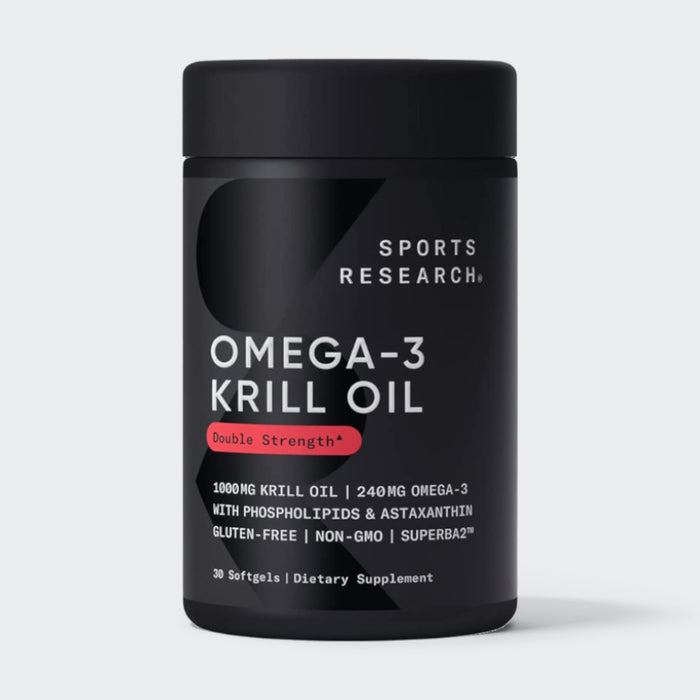 Sports Research Antarctic Krill Oil 1000mg Softgels Omega 3 EPA & DHA