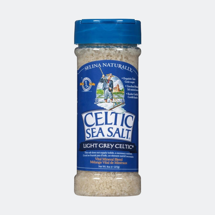 Celtic sea salt Light Grey Salt shaker 8oz