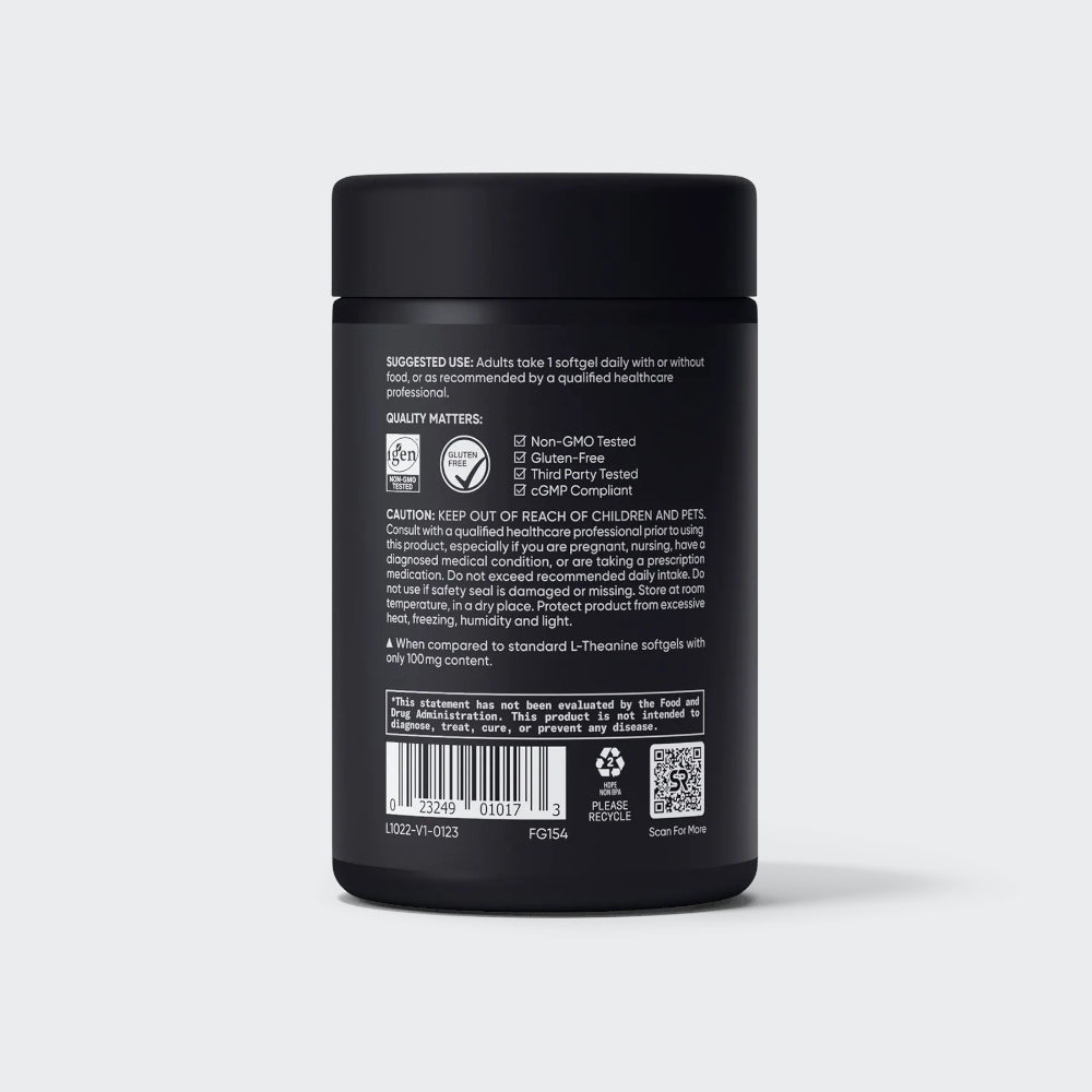 Sports Research L-Theanine 200mg with Suntheanine & Coconut oil - Focus, Relaxation & Alertness