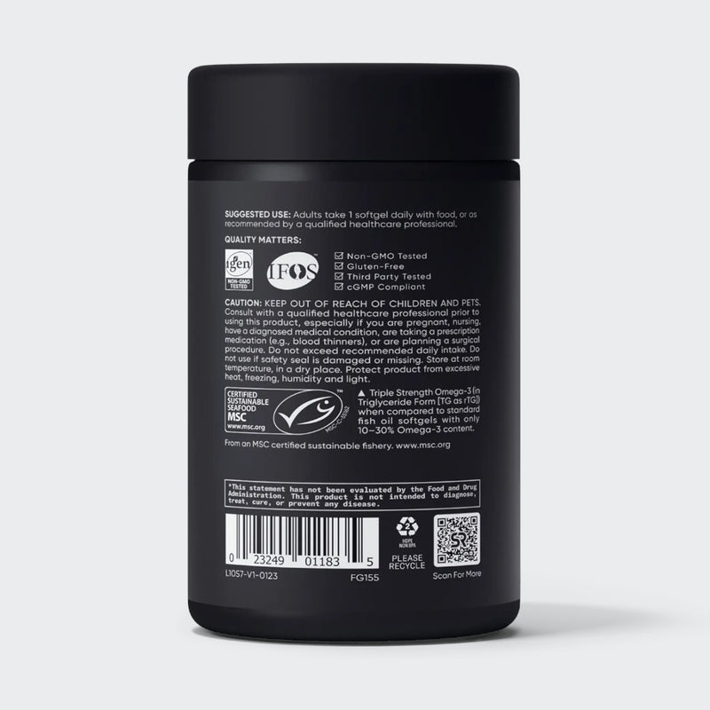 Sports Research Triple Strength Omega-3 Fish Oil 1250mg