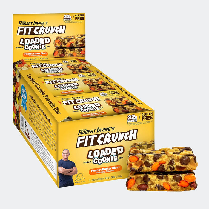 FitCrunch Whey Protein Baked Bar (Pack of 12)