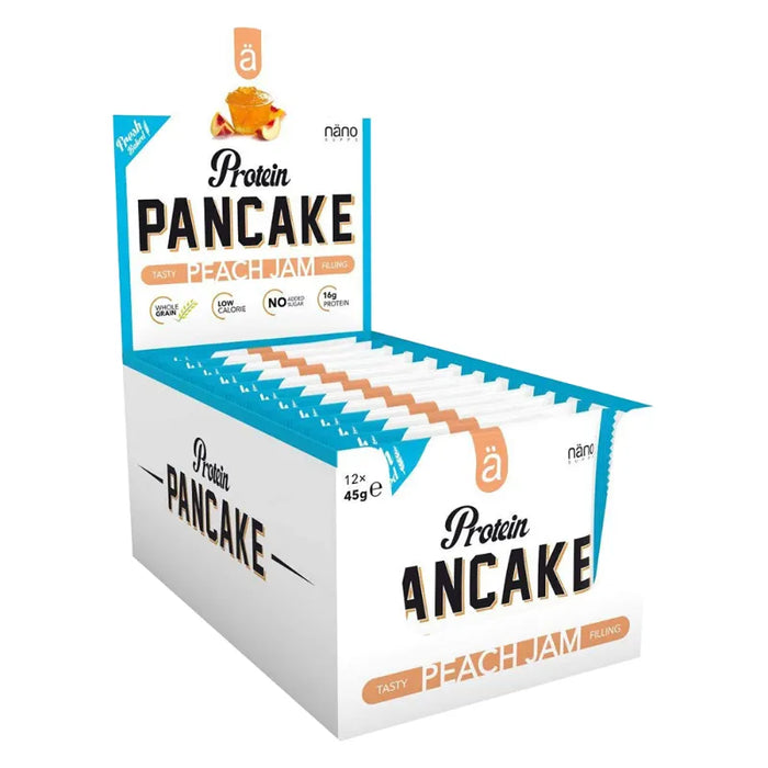 NANO Supps Protein Pancake (12 x 50g), Low in Calories, No Added sugars