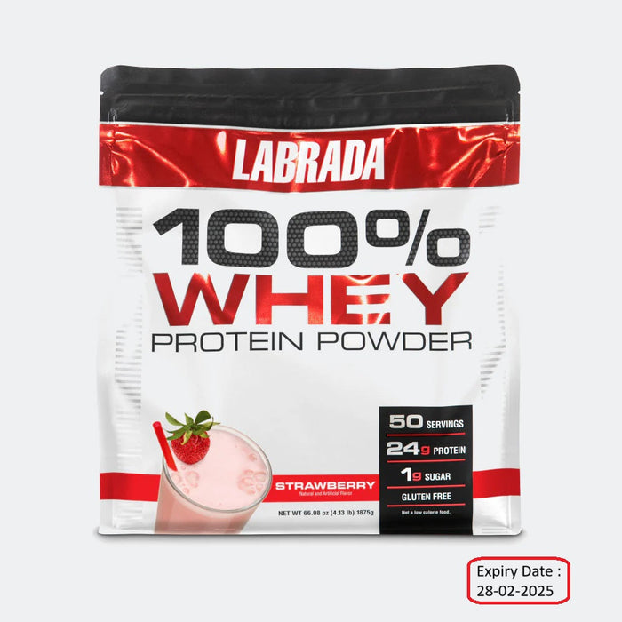 Labrada Nutrition 100% Whey Protein 50 Servings, Gluten Free 29g Protein