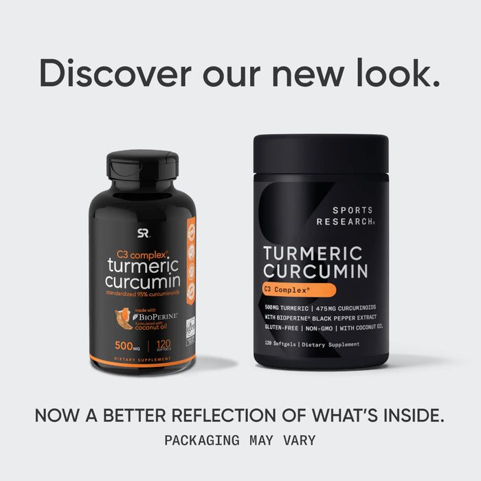 Sports Research C3 Complex Turmeric Curcumin With BioPerine 500MG