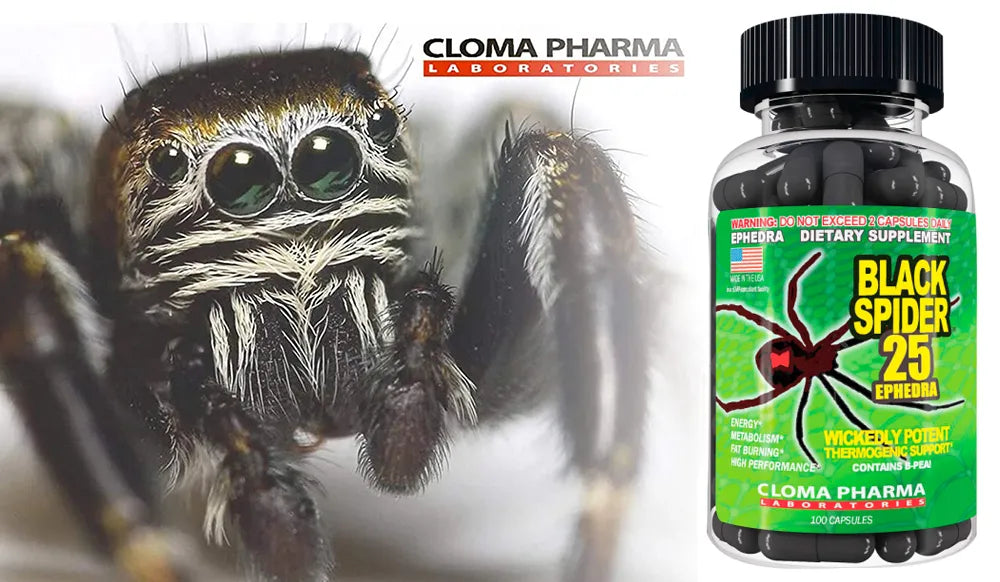 Cloma Pharma Black Spider Fat Burner 100 Caps