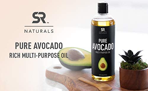 Sports Research Pure Avocado Multi-Purpose Oil 16 Fl oz for Hair, Skin