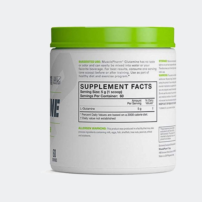 Musclepharm Glutamine Powder 300gm, Recovery & Minimizes Muscle Breakdown