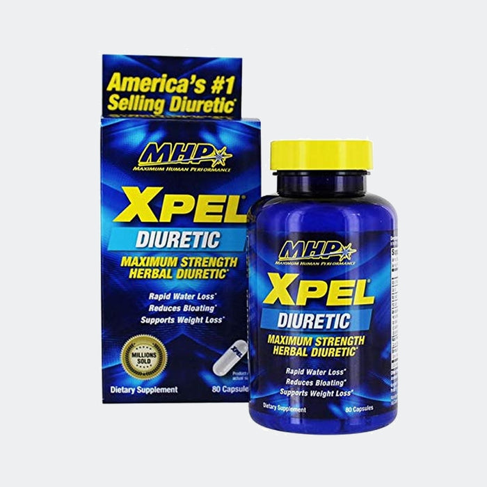 MHP Xpel Diuretic 80 Capsules, Rapid Water Loss, Reduces Bloating