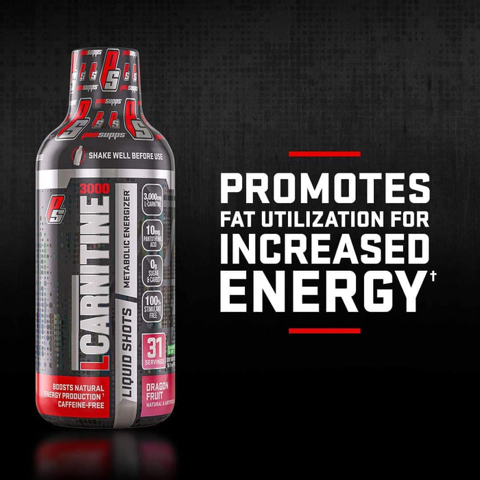 ProSupps L-Carnitine 3000 Liquid Shots 31 Servings, Metabolic Energizer