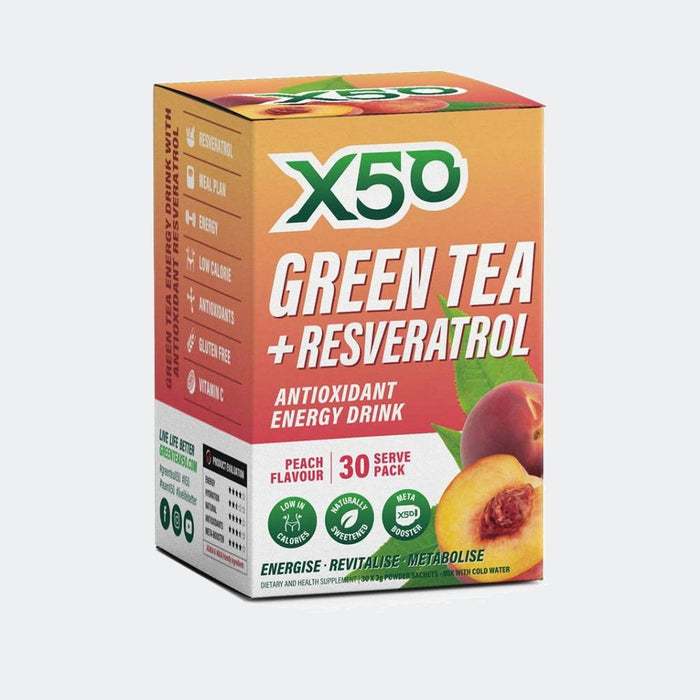 X50 Green Tea + Resveratrol 30 Servings Antioxidant Energy Drink