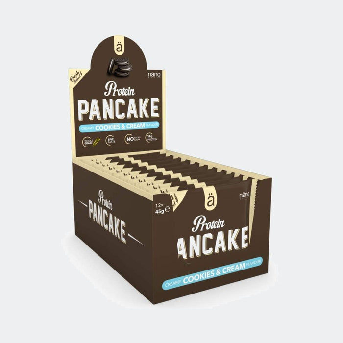 NANO Supps Protein Pancake (12 x 50g), Low in Calories, No Added sugars