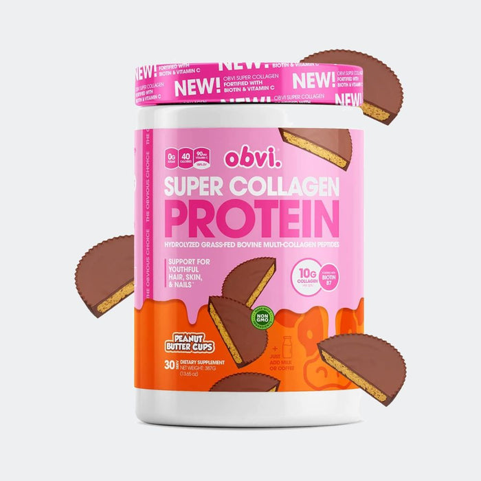 Obvi Super Collagen Protein Powder 30 Serving, Glowing and Healthier Hair