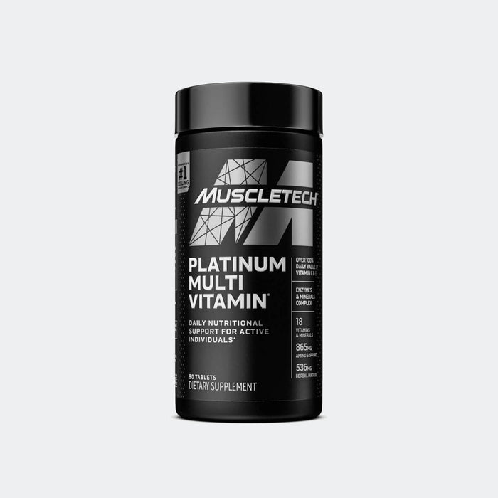 Muscletech Platinum Multivitamin 90 Tablets, vitamins A, C, E, B6 and B12