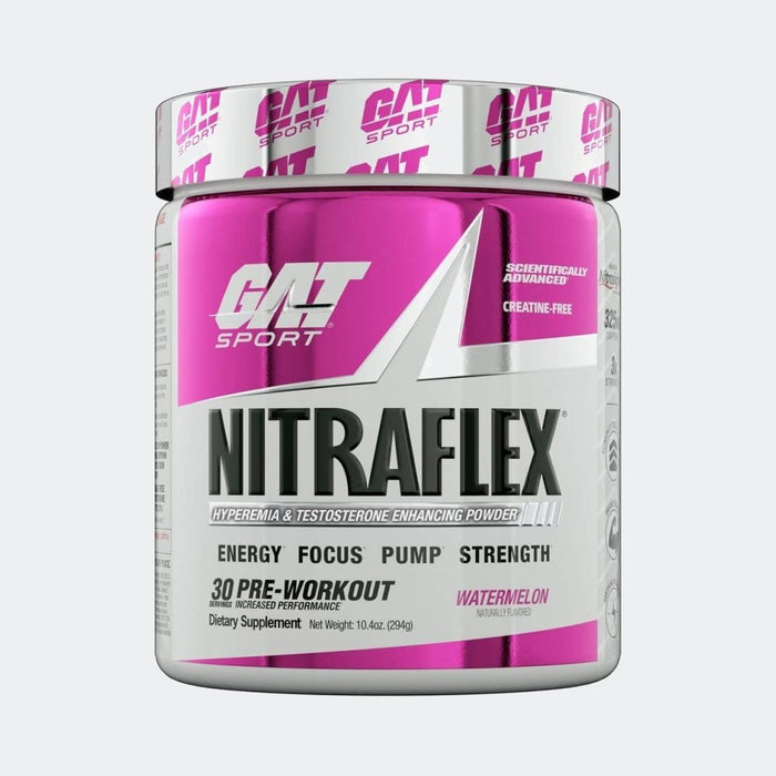 GAT Sport Nitraflex 30 Servings, Testosterone Enhancing Pre-workout Powder