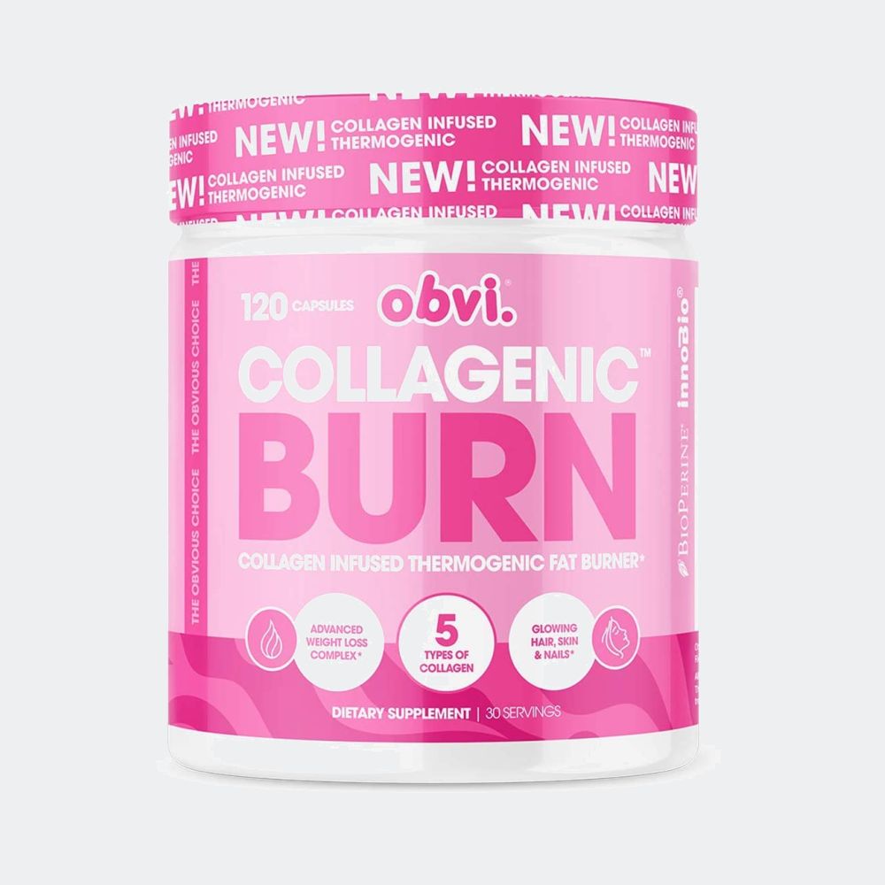 Obvi Collagenic Burn 60 Servings, Collagen Infused Thermogenic Fat Burner