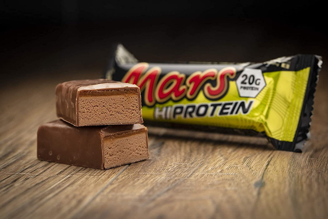 Mars Hi Protein Bar 12x59g Energy Snack with Caramel and 20g Protein