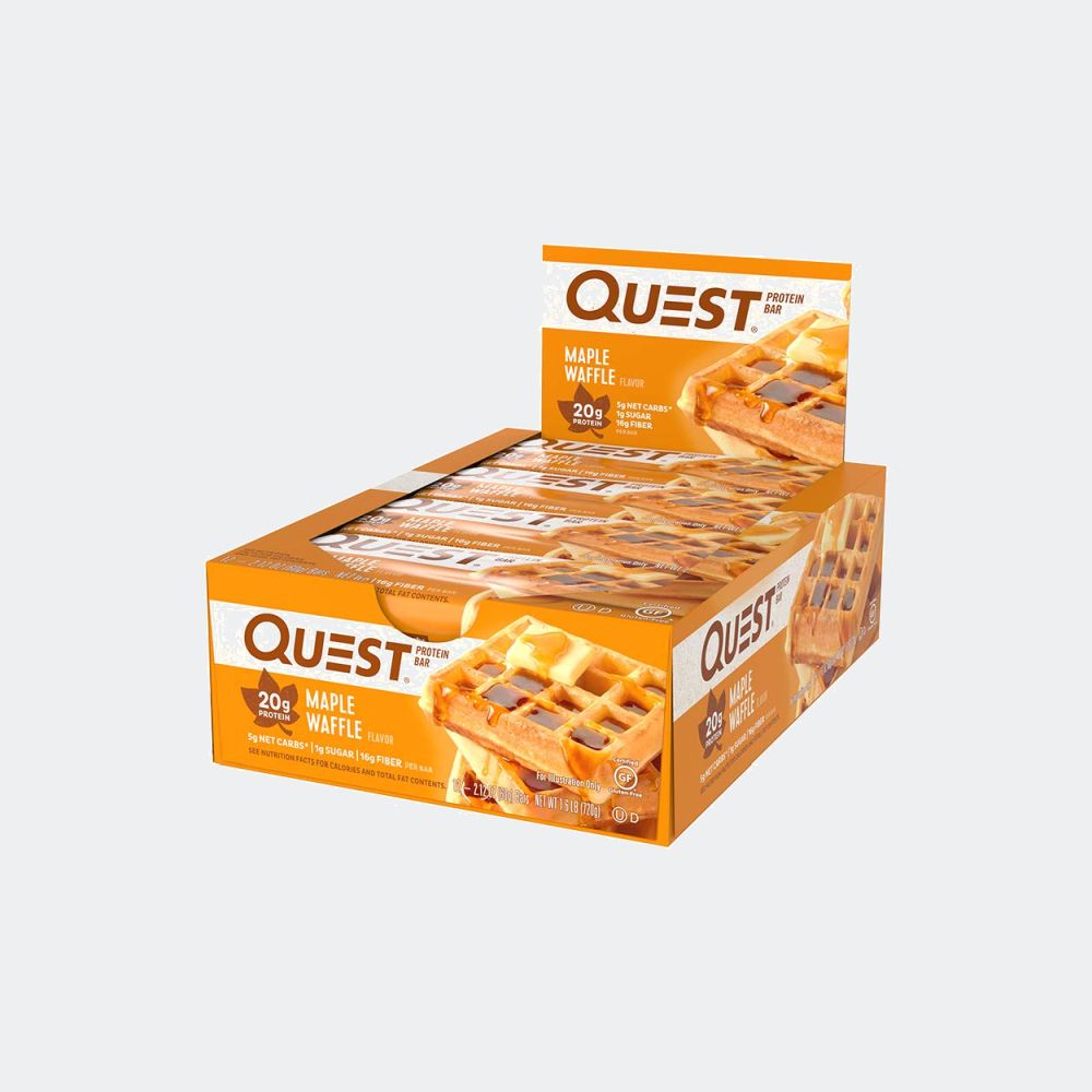 Quest Nutrition Protein Bar - Pack of 12, Protein 20gm, Fiber 13gm, Zero Added Sugar