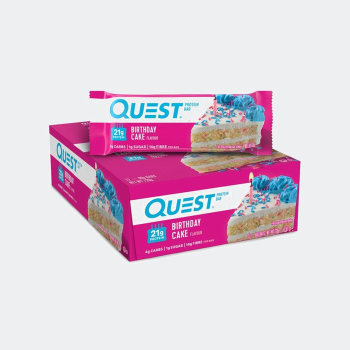 Quest Nutrition Protein Bar - Pack of 12, Protein 20gm, Fiber 13gm, Zero Added Sugar