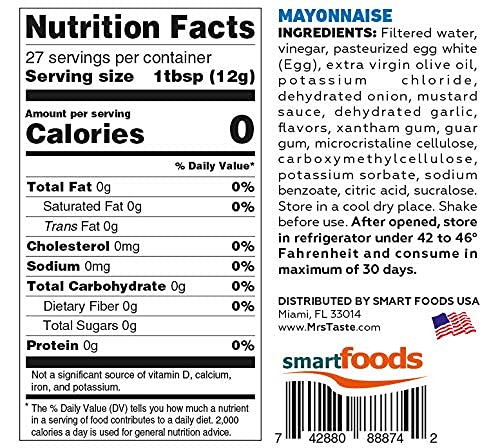 Mrs Taste Mayonnaise 330g, Zero Calories