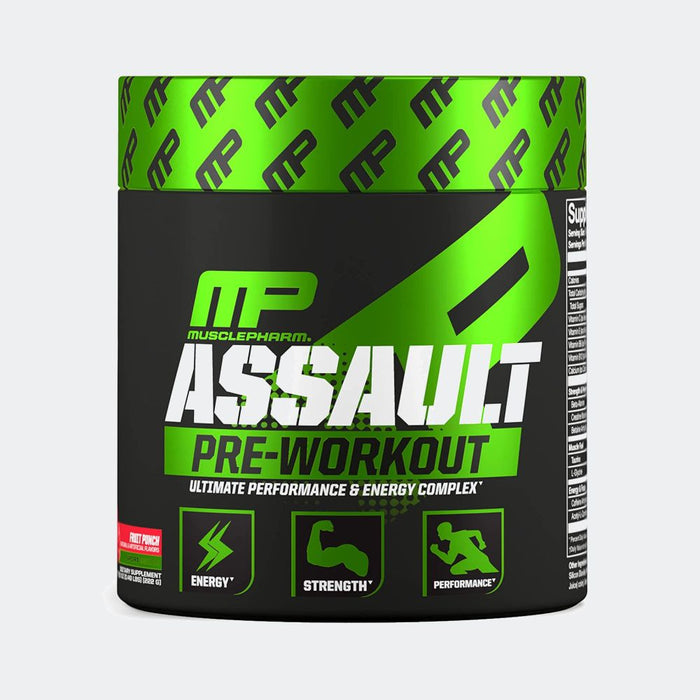 MusclePharm Assault Pre Workout Powder 30 Serving, Endurance and Strength