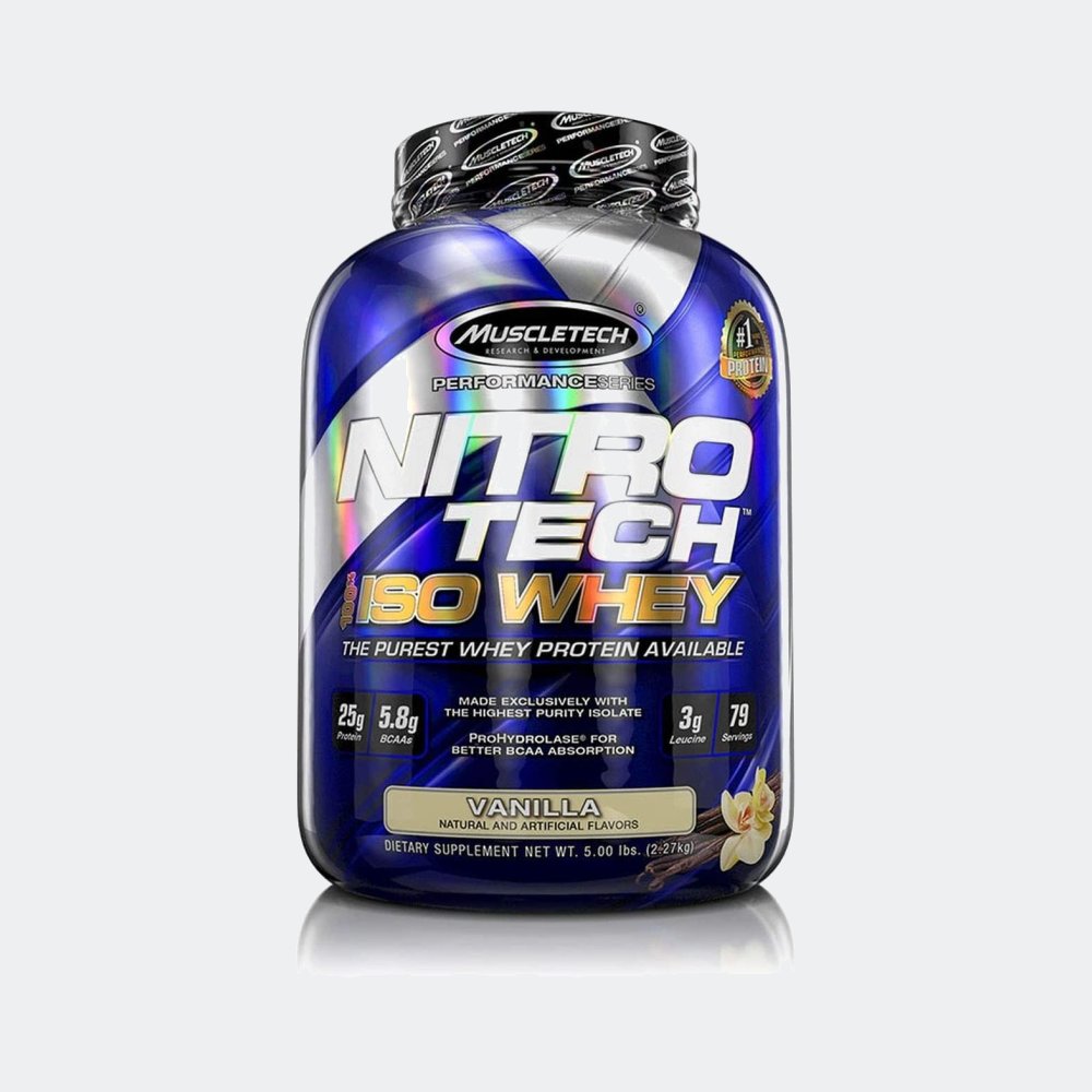 MuscleTech Performance Series Nitrotech 100% Isolate Whey Protein Powder 5lbs