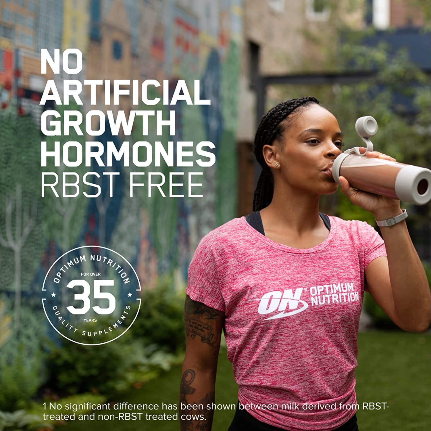 Optimum Nutrition 100% Gold Standard Whey + Blender Stainless Steel Shaker Bottle