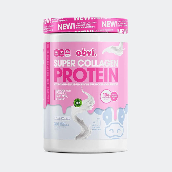 Obvi Super Collagen Protein Powder 30 Serving, Glowing and Healthier Hair