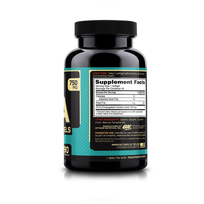 Optimum Nutrition CLA 90 Softgels, Ideal For Lose Fat And Gain Muscle