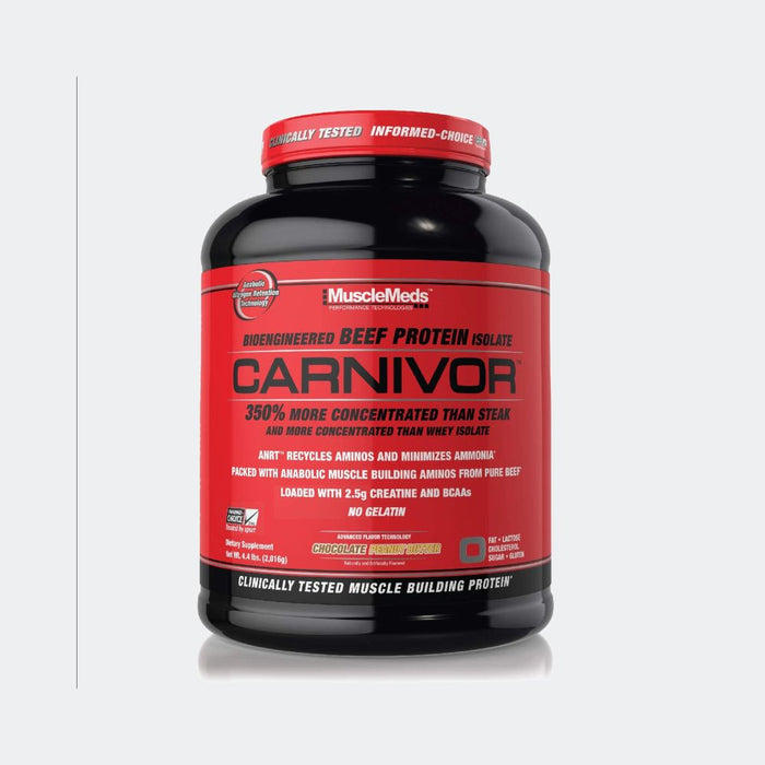 MuscleMeds Carnivor Beef Protein Isolate Powder, Loaded With 2.5g Creatine