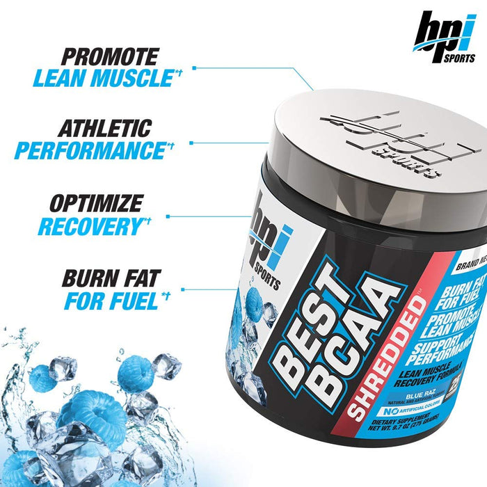 BPI Sports Best BCAA Shredded 25 Servings,Lean Muscle Recovery Formula