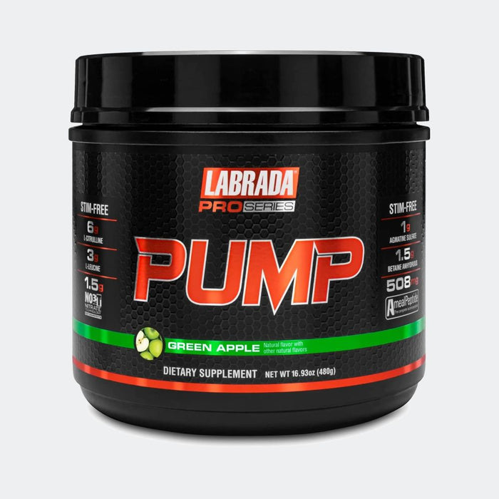 Labrada Pro-Series PUMP 480g Stim-Free Pre-Workout Supplement Powder