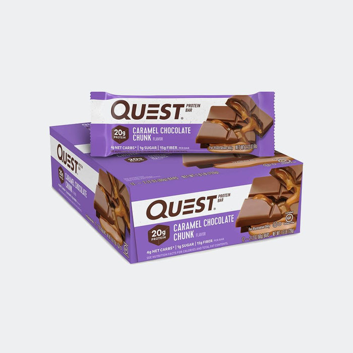 Quest Nutrition Protein Bar - Pack of 12, Protein 20gm, Fiber 13gm, Zero Added Sugar