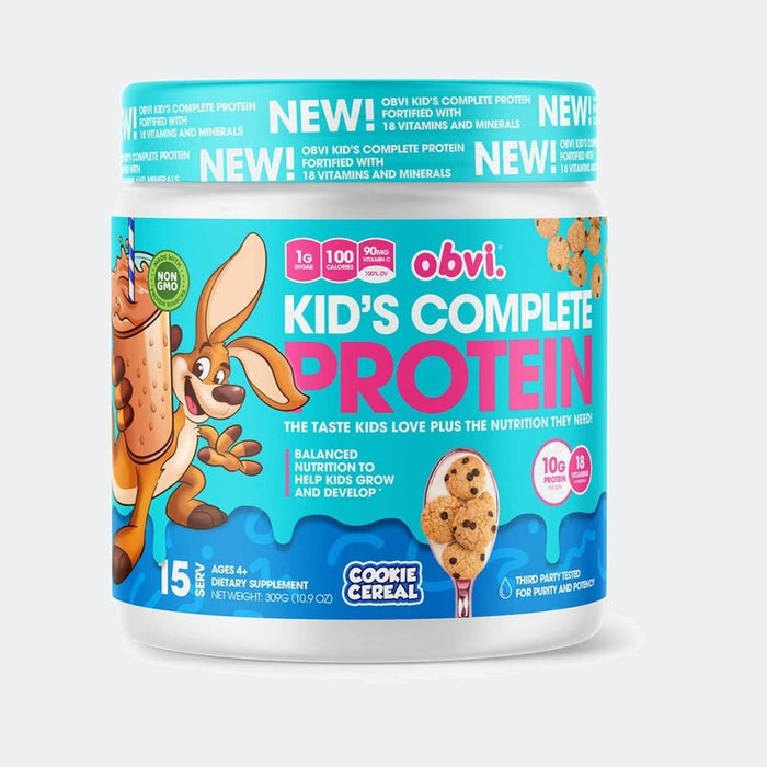 Obvi Kid's Complete Protein 15 Servings, Gluten Free,18 Vitamins & Minerals