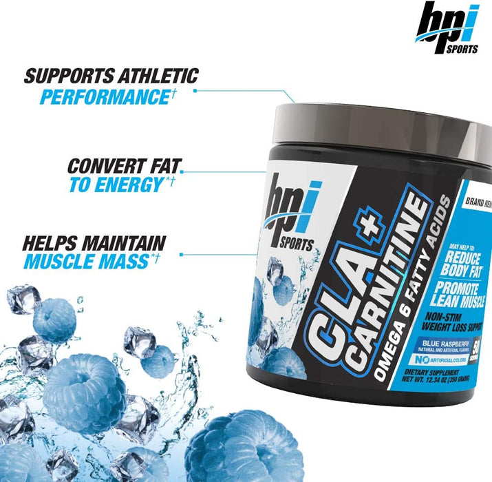 BPI Sports CLA + Carnitine 50 Servings, With Omega 6 And Weight Loss Formula